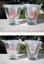 2 New Stoli Stolichnaya Vodka Shot Glasses Plastic Insert Lids - £18.70 GBP