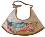 Cute Beach Scene Watercolor Style Faux Leather Handbag Purse by Bluestem - $17.77