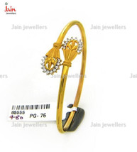 18 Kt, 22 Kt Solid Yellow Gold Cubic Zircon Women&#39;s Bracelet Bangle 7 - 14 Grams - £974.43 GBP+