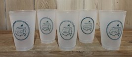 Lot Of 5 Masters 2014 Golf Plastic Drink Cups Augusta National Official ... - £16.10 GBP