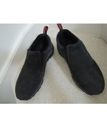 Mens Shoes Merrell Jungle Moc Size 11 D Black Suede Slip On - Air Cushion - £44.30 GBP