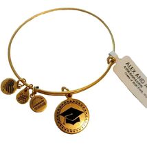Alex and Ani Class of 2020 Graduation Cap Charm Bangle Bracelet – Gold Tone - $12.57 CAD