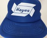 Hayes Blue Mesh Foam Trucker Hat Snapback Trucking Shipping Boxes - $14.84