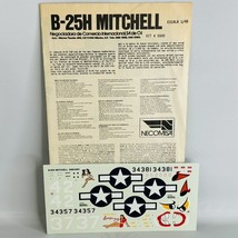 Monogram B-25H Mitchell 5500 1:48 Scale WWII Bomber Decals and Instructions - $11.87