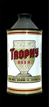 Trophy Beer of Chicago IL Conetop Can Themed 12x8in Metal Sign Mancave 10 - $34.72 CAD