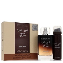 Ameer Al Oudh by Lattafa Gift Set -- 3.4 oz Eau De Parfum Spray + 1.7 oz... - $68.06