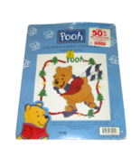 Christmas Winnie The Pooh Counted Cross Stitch Kit Leisure Arts #34014 S... - $9.90