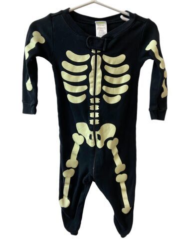 Gymboree Halloween Baby Skeleton One Piece  Size 12-18 Month - $8.53