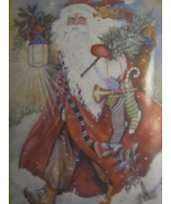 Father Christmas Santa Claus St Nick Light of Xmas House Flag 29x43 Doub... - £19.74 GBP