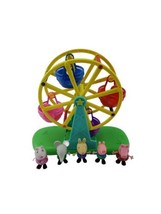 Peppa Pig Peppa’s Adventures Peppa’s Ferris Wheel Playset Toy &amp; Figures LOT  - £18.94 GBP