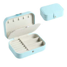 Blue Two-Compartment Jewelry Case - £16.77 GBP