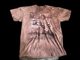 Founding Fathers Mt Rushmore Native American Indian The Mountain T-Shirt Large - £58.69 GBP
