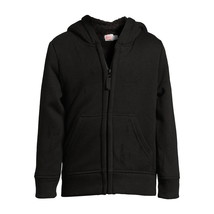Wonder Nation Boys’ Faux Shearling Hoodie Jacket, Black Soot Size XS (4-5) - $343.37 MXN