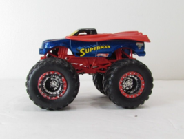 1/64 Hot Wheels Monster Jam &quot;SUPERMAN&quot; variation w/Red Line Chrome Rims - £3.74 GBP