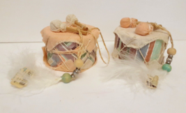 VTG DISNEY Native Tribal Style Drums Christmas Tree Ornaments Decor w Or... - £31.65 GBP