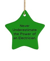 Best Electrician Gifts, Never Underestimate The Power of an Electrician, Holiday - £13.35 GBP