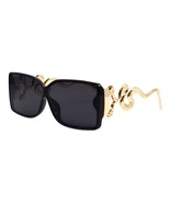 Snake Design Sunglasses Women&#39;s Rectangular Luxury Style Shades UV400 - $15.95