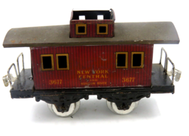 Fandor Bing Pre-War NYC # 3677 Caboose Red 0-Scale - £31.61 GBP