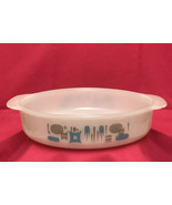 Vintage Fire King Blue Heaven round casserole dish 8.5&quot; Anchor Hocking - £14.11 GBP
