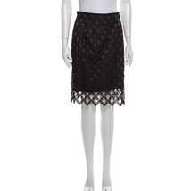 VTG Burberry Navy Blue Knee Length Lace Skirt Size 2 - £153.50 GBP