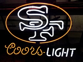 NFL San Francisco 49ers Coors Light Football Beer Neon Light Sign 18" x 14" - $499.00