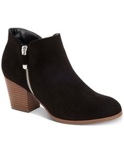 Style &amp; Co Womens Masrinaa Ankle Booties,Suade Black,6.5M - £71.87 GBP