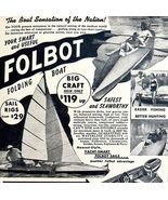 Folbot Folding Boat 1953 Advertisement Vintage Kayak Sailboats Fishing D... - $545.74 MXN