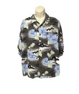 Original Island Sport Men’s Hawaiian Shirt Floral Boats Cottage Beach 2X... - $16.21