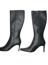 Women&#39;s Black Boots ASOS DESIGN Stiletto Heel Size 8 Pointed Toe Style Cindy - £43.95 GBP