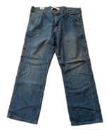 Levis Jeans Mens 36x30 Blue Denim Carpenter Loose Straight Baggy Pants S... - £24.69 GBP