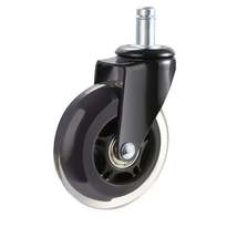 Heavy Duty Office Chair Wheels Set Of 5 3 Inch Casters Universal Fit - $33.99