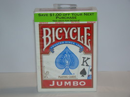 BICYCLE - JUMBO PLAYING CARDS (New) - $10.00