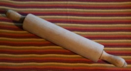 Vintage ~ Hardwood Rolling Pin ~ 18&quot; x 2.25&quot; ~ Rustic/Primitive Country ... - €30,25 EUR