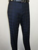Men Suit BERLUSCONI Turkey 100% Italian Wool Super 180's 3pc Vested #Ber24 Navy image 11