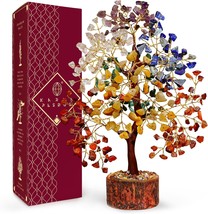 Crystal Tree Of Life 7 Chakra Healing Crystal Trees For Home Decor, Office, Mom - £34.73 GBP