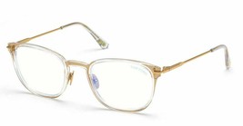 Tom Ford 5694 030 Clear Gold Eyeglasses TF5694 030 54mm - $265.05