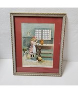 Goldilocks Framed Baby Bear Porridge Print Nursery Vintage Reliance Wood... - £5.51 GBP