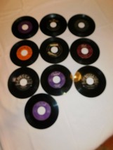 Lot of 10 Album Record vinyl 45&#39;s King Cole, Red Foley, Steve Lawrence Etc - £18.51 GBP