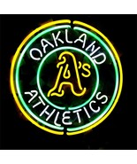 MLB Oakland Athletics Baseball Beer Bar Neon Light Sign 15&quot; x 15&quot; - £390.13 GBP