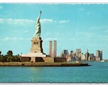 Statue of Liberty Twin Towers York CIty NY NYC UNP Continental Postcard Z6 - $3.51