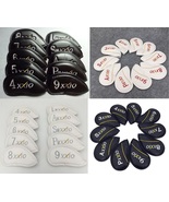 Golf Club Iron 4-9-PASL Head Cover XXIO Basic Black White 10 Pieces Set - $29.50