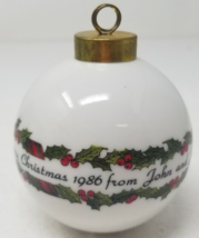 Missouri Governor&#39;s Mansion Wreath Christmas Ornament 1986 John Ashcroft Vintage - £11.88 GBP