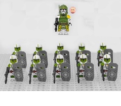 Star Wars Commander Doom&#39;s unit Clone Troopers 11pcs Minifigures Bricks ... - $21.49