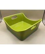 Rachel Ray HO16 Green Fade 9&quot;x9&quot; Rectangle Handled Baking Stoneware Cass... - $35.36 CAD