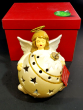 QVC Home Reflections Angel Ornament Luminary Flameless LED w/ Timer - £25.96 GBP