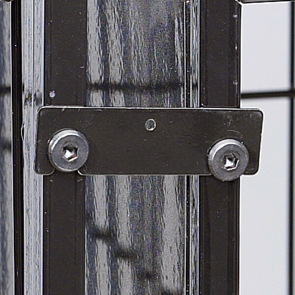 Black Connectors for Modular Pet Cages Secure Crate Bank Vet Rescue Shelter Bulk
