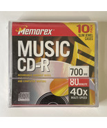 Memorex Music CD-R Recordable Compact Disks D13-4 Pack of 10 - £11.69 GBP