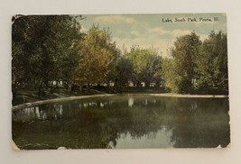 Lake South Park Peoria Illinois Postcard - $10.00