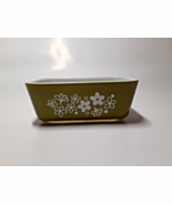 VTG Pyrex Spring Blossom Crazy Daisy 502 Green Refrigerator Dish, Made i... - $23.02 CAD