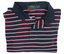 NEW Polo Ralph Lauren Striped Polo Shirt!  6 Colors  Interlock Cotton Cu... - $41.99